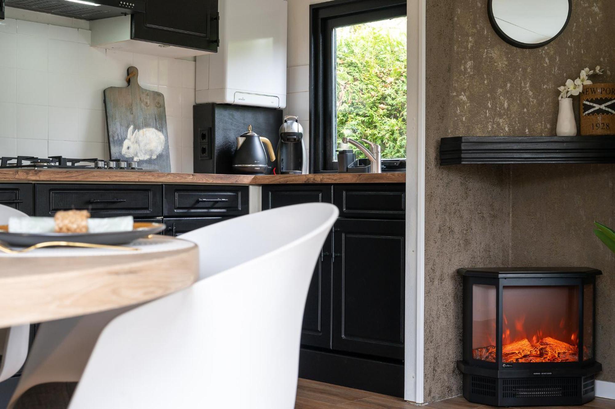 Hotel Chique Chalet Met Zicht Over De Weilanden Op De Veluwe Epe Εξωτερικό φωτογραφία