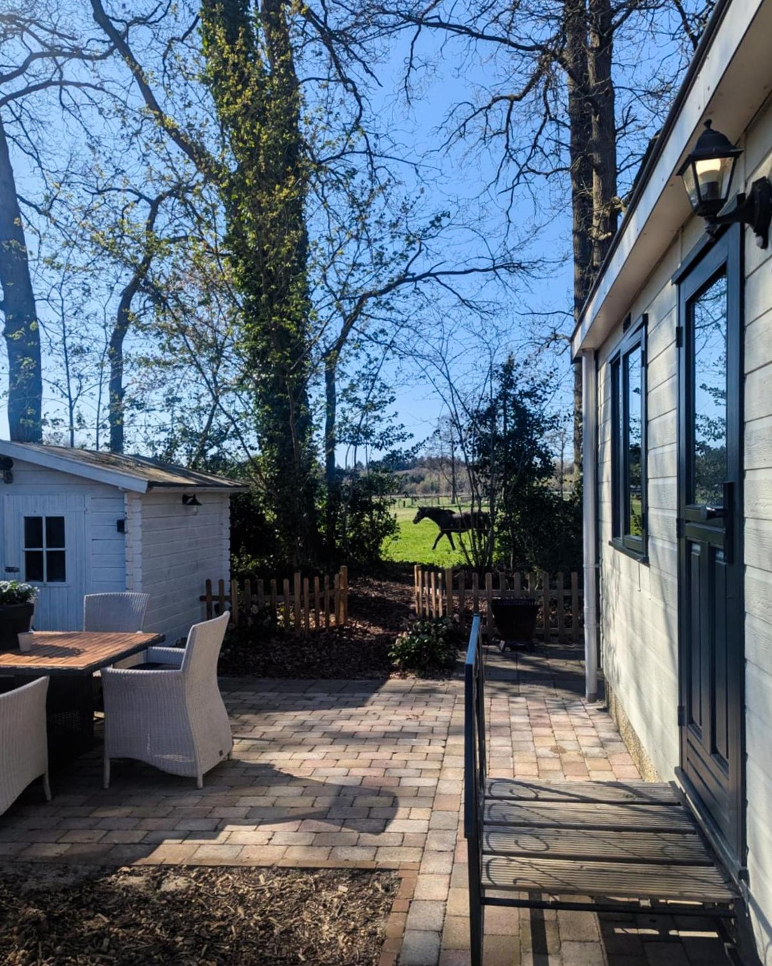 Hotel Chique Chalet Met Zicht Over De Weilanden Op De Veluwe Epe Εξωτερικό φωτογραφία